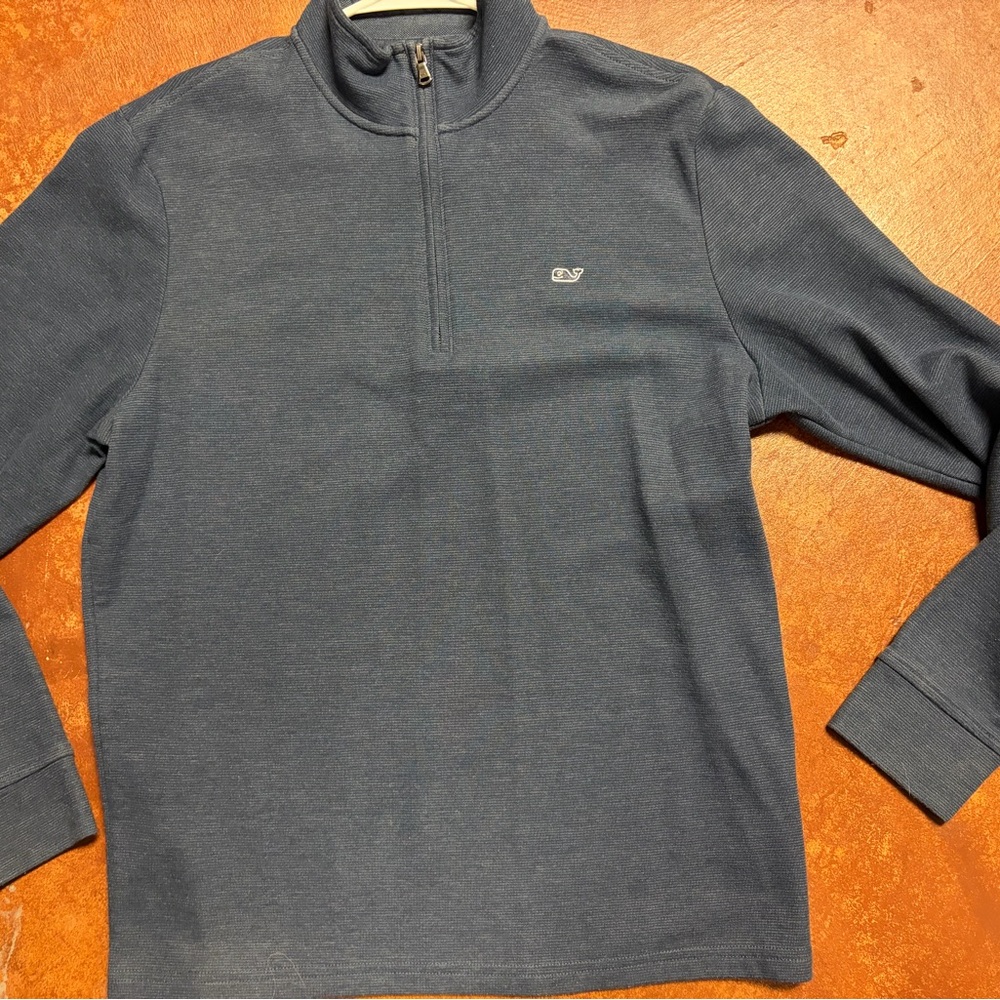Vineyard Vines Men's Navy Zip-Up Sweater